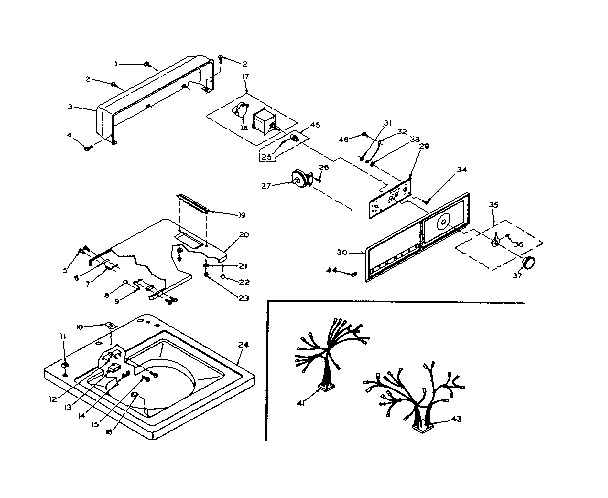 Top and console assembly