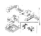 Kenmore 1106614101 top and console assembly diagram