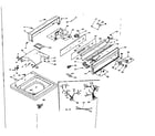 Kenmore 1106614850 top and console assembly diagram