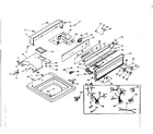 Kenmore 1106615801 top and console assembly diagram