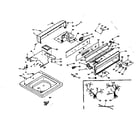 Kenmore 1106615802 top and console assembly diagram
