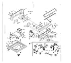 Kenmore 1106615950 top and console assembly diagram