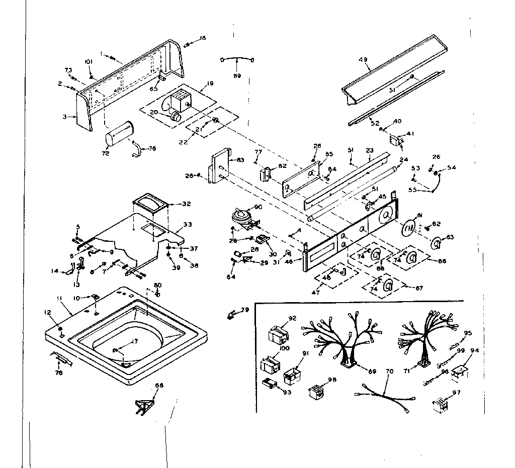 Top and console assembly