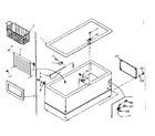 Kenmore 198617610 cabinet parts diagram