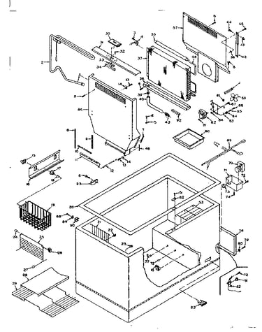 Freezer cabinet parts