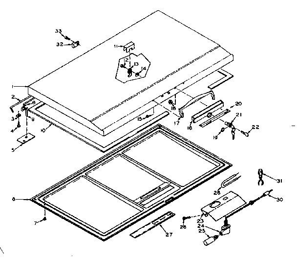 Freezer door parts