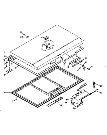 Freezer door parts