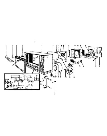 Cabinet parts view