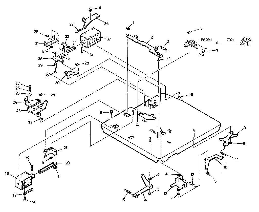 Pause/still & reel solenoid mechanism parts