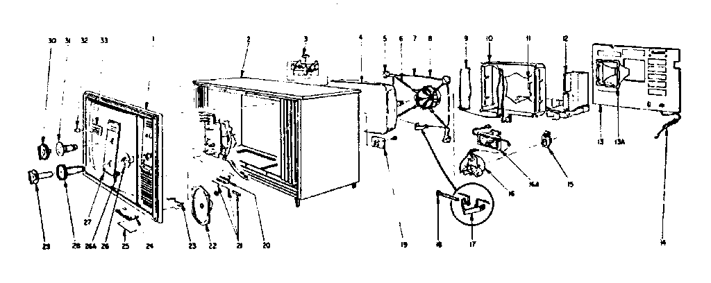 Cabinet parts list