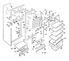 Kenmore 7576680921 freezer parts diagram