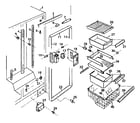 Kenmore 7576680901 cabinet parts diagram