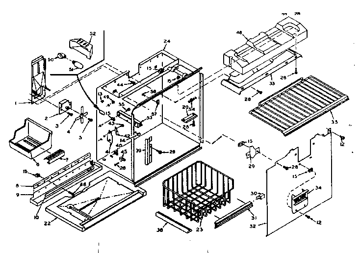 Freezer section parts