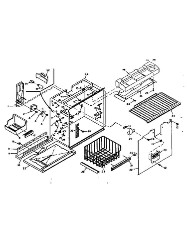 Freezer section parts