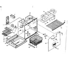 Kenmore 1066665030 freezer section parts diagram