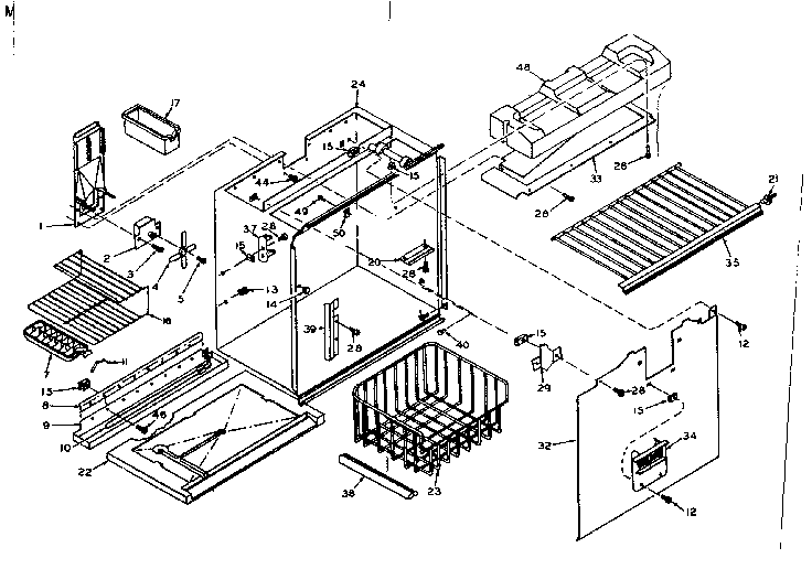 Freezer section parts