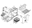 Kenmore 1066665001 freezer section parts diagram