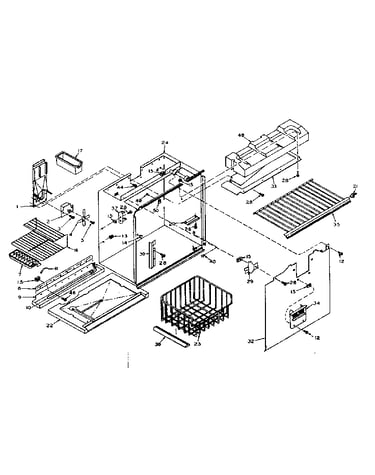 Freezer section parts