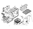 Kenmore 1066665531 freezer section parts diagram