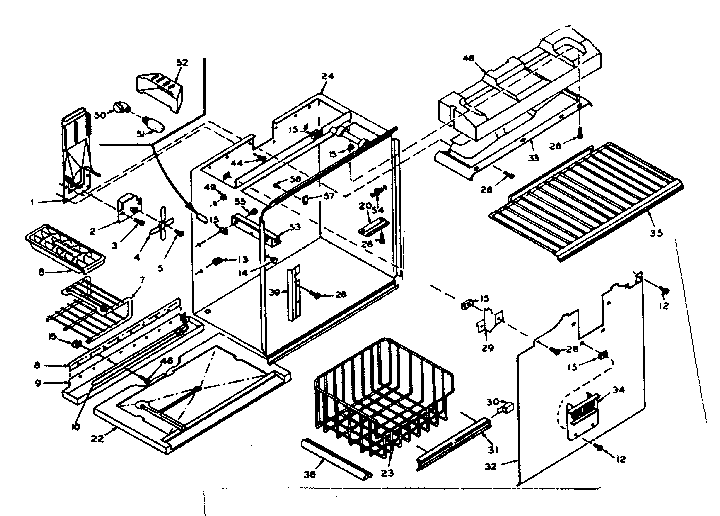 Freezer section parts