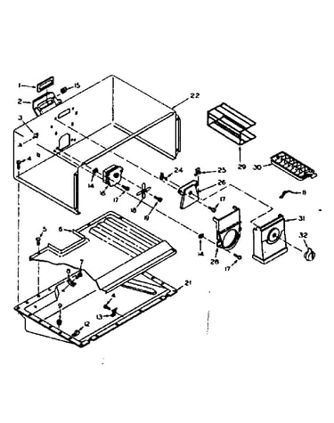 Freezer section parts