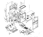 Kenmore 1066666011 cabinet parts diagram
