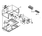 Kenmore 1066666021 freezer section parts diagram