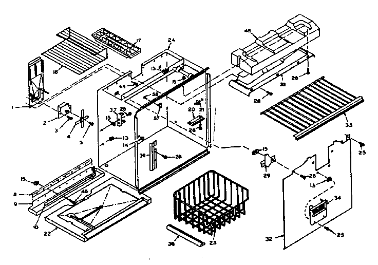 Freezer section parts