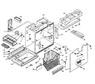 Kenmore 1066667570 freezer section parts diagram