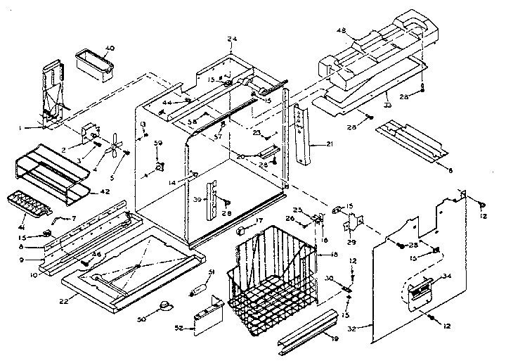 Freezer section parts