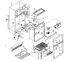 Kenmore 1066672221 cabinet parts diagram
