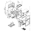 Kenmore 1066674232 cabinet parts diagram