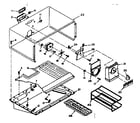 Kenmore 1066674232 freezer section parts diagram