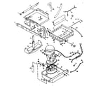Kenmore 1068001 evaporator, ice cutter grid and pump parts diagram