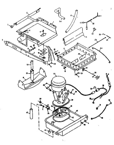 Evaporator, ice cutter grid and pump parts