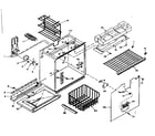 Kenmore 1066675221 freezer section parts diagram