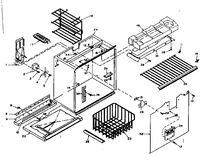Freezer section parts