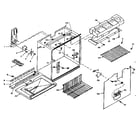 Kenmore 1066675321 freezer section parts diagram