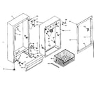 Kenmore 106626111 cabinet parts diagram