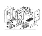 Kenmore 106626143 cabinet parts diagram