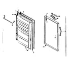 Kenmore 106626400 door parts diagram