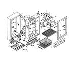 Kenmore 106627141 cabinet parts diagram