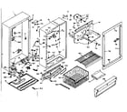 Kenmore 106627241 cabinet parts diagram
