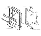 Kenmore 106627461 freezer door parts diagram
