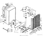 Kenmore 106627473 freezer unit parts diagram