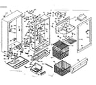 Kenmore 106627491 cabinet parts diagram