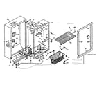 Kenmore 106627621 cabinet parts diagram