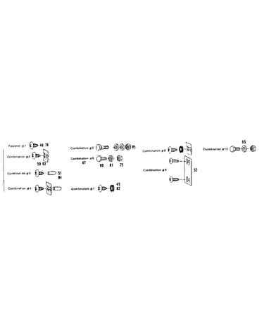 Fastener combinations