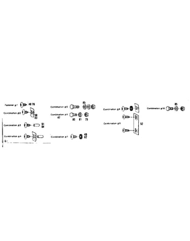 Fastener combinations