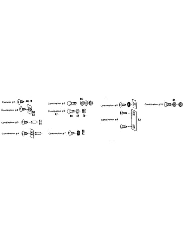 Fastener combinations